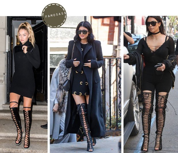 Vocês acreditam que a bota da Kim é exatamente a mesma do segundo look da primeira montagem (a com o casacão militar)?? Pois é!