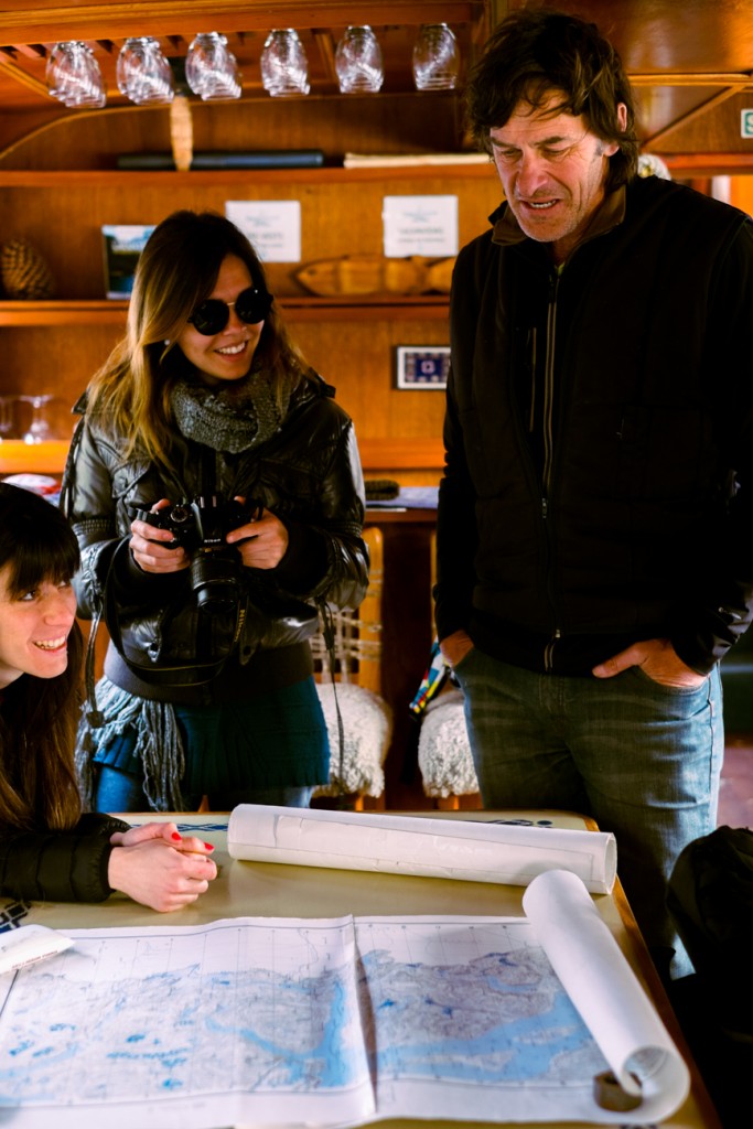 Explicando por onde a íamos passar.