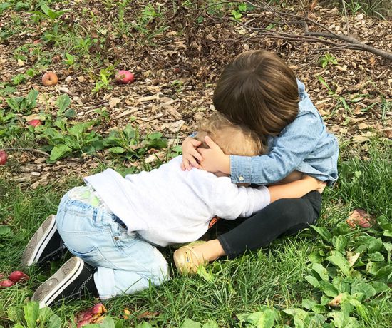 Por incrível que pareça, não tinha foto com ela. Mas tenho dos nossos filhos, e a convivência entre os dois foi um dos melhores presentes que NY me deu.
